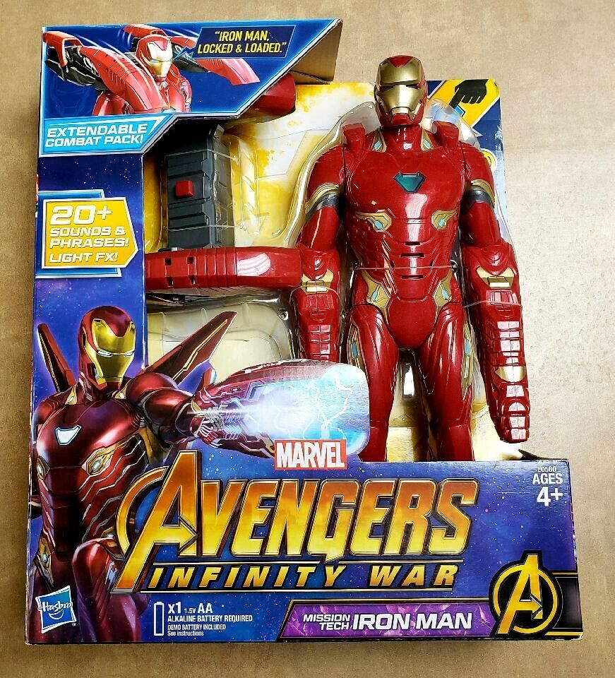 Hasbro Avengers Infinity War Mission Tech Iron Man Action Figure BRAND NEW
