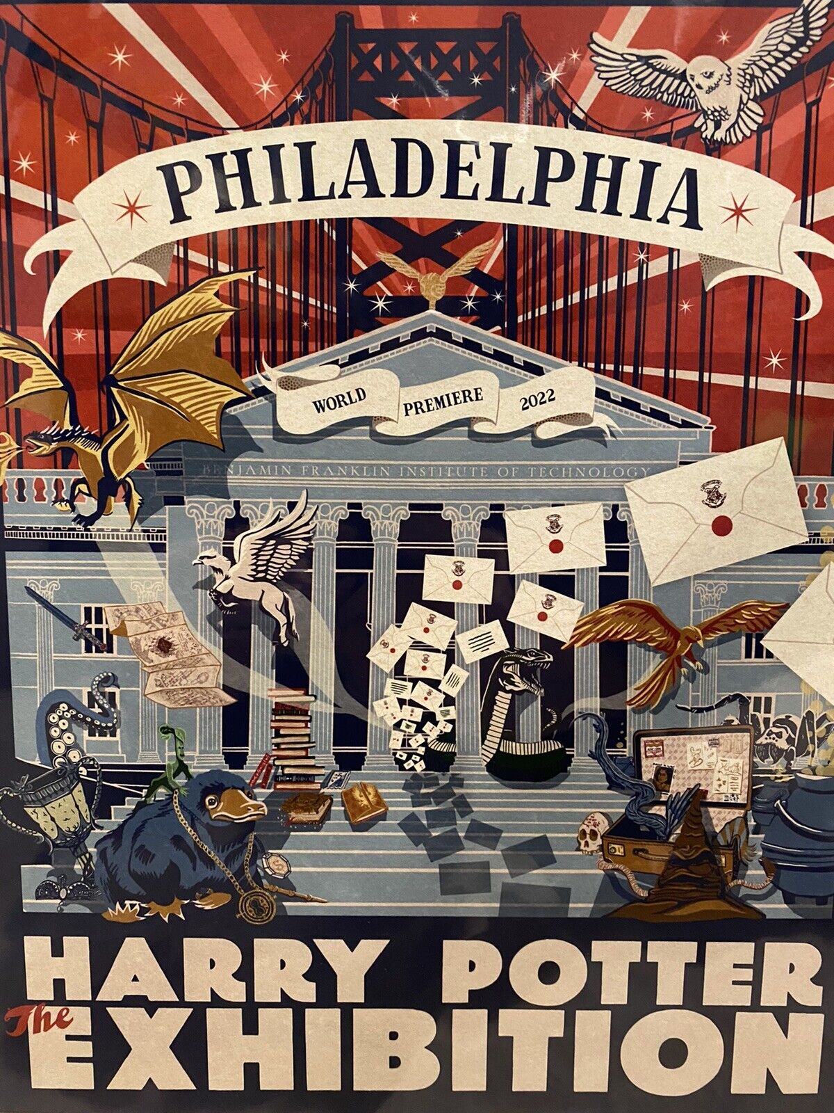 Limited edition minalima print Harry potter The exhibition Philadelphia 32/500