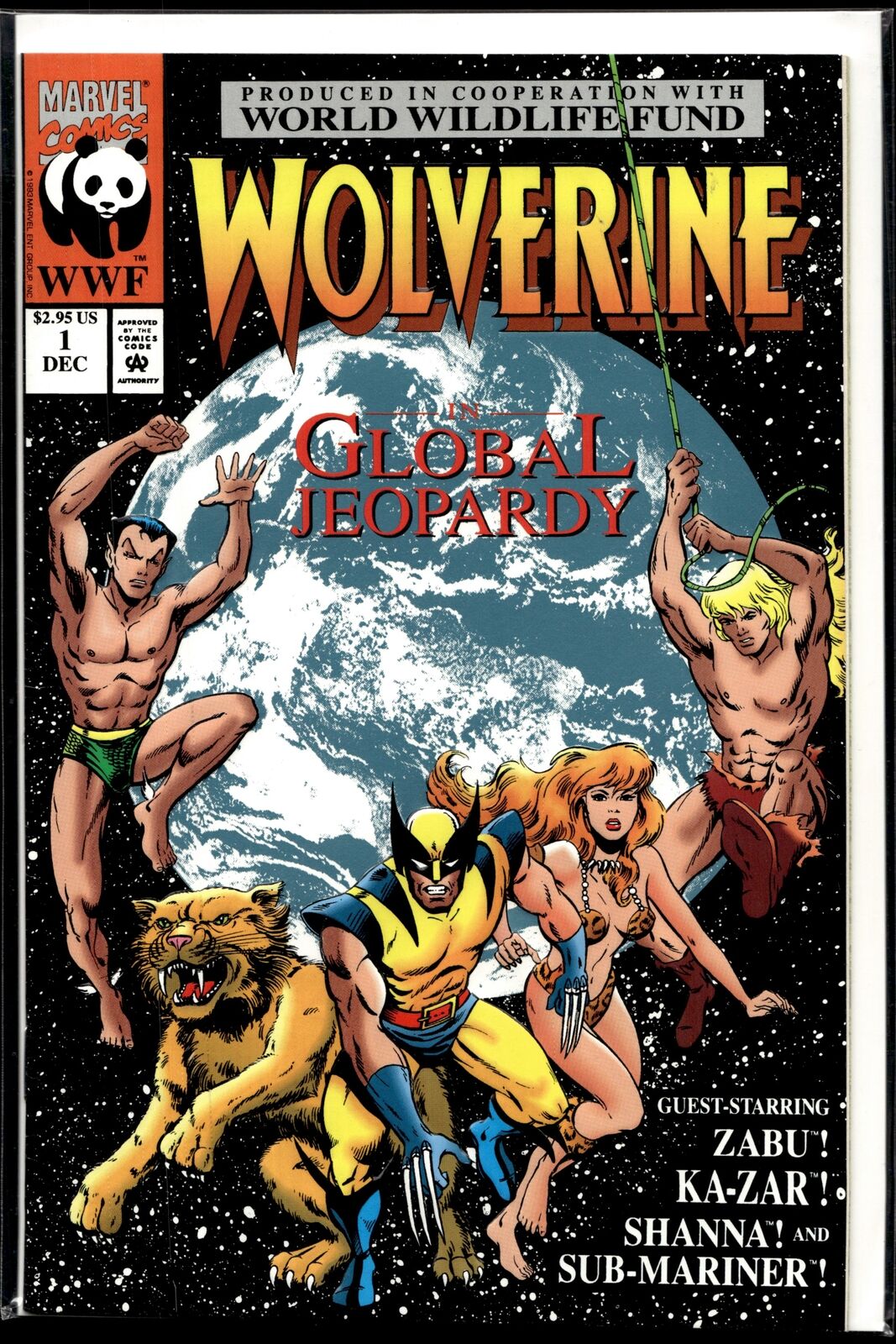 1993 Wolverine #1 World Wildlife Fund Marvel Comic