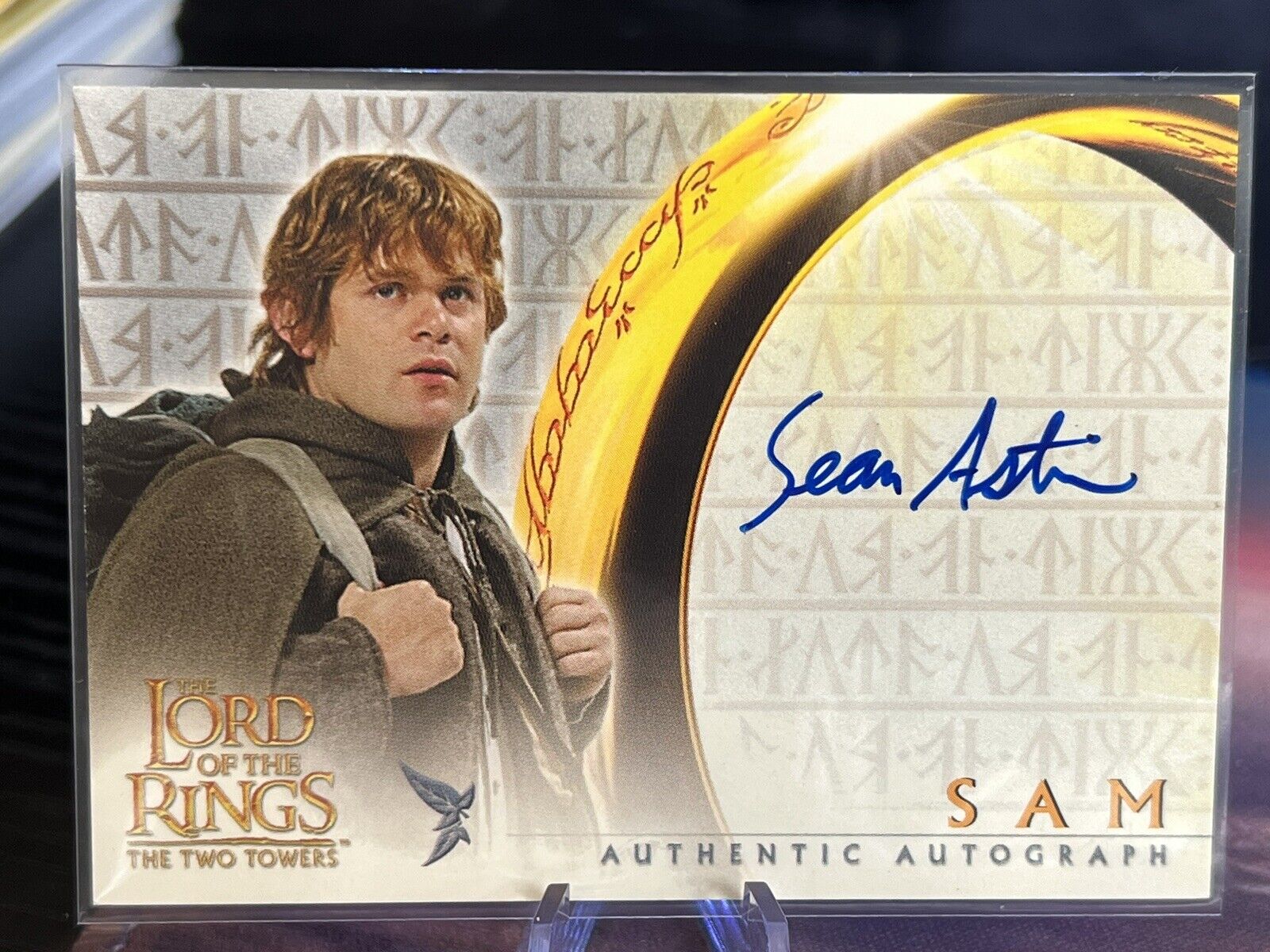 Topps SEAN ASTIN as Sam LORD OF THE RINGS The Two Towers TTT AUTO Autograph LOTR