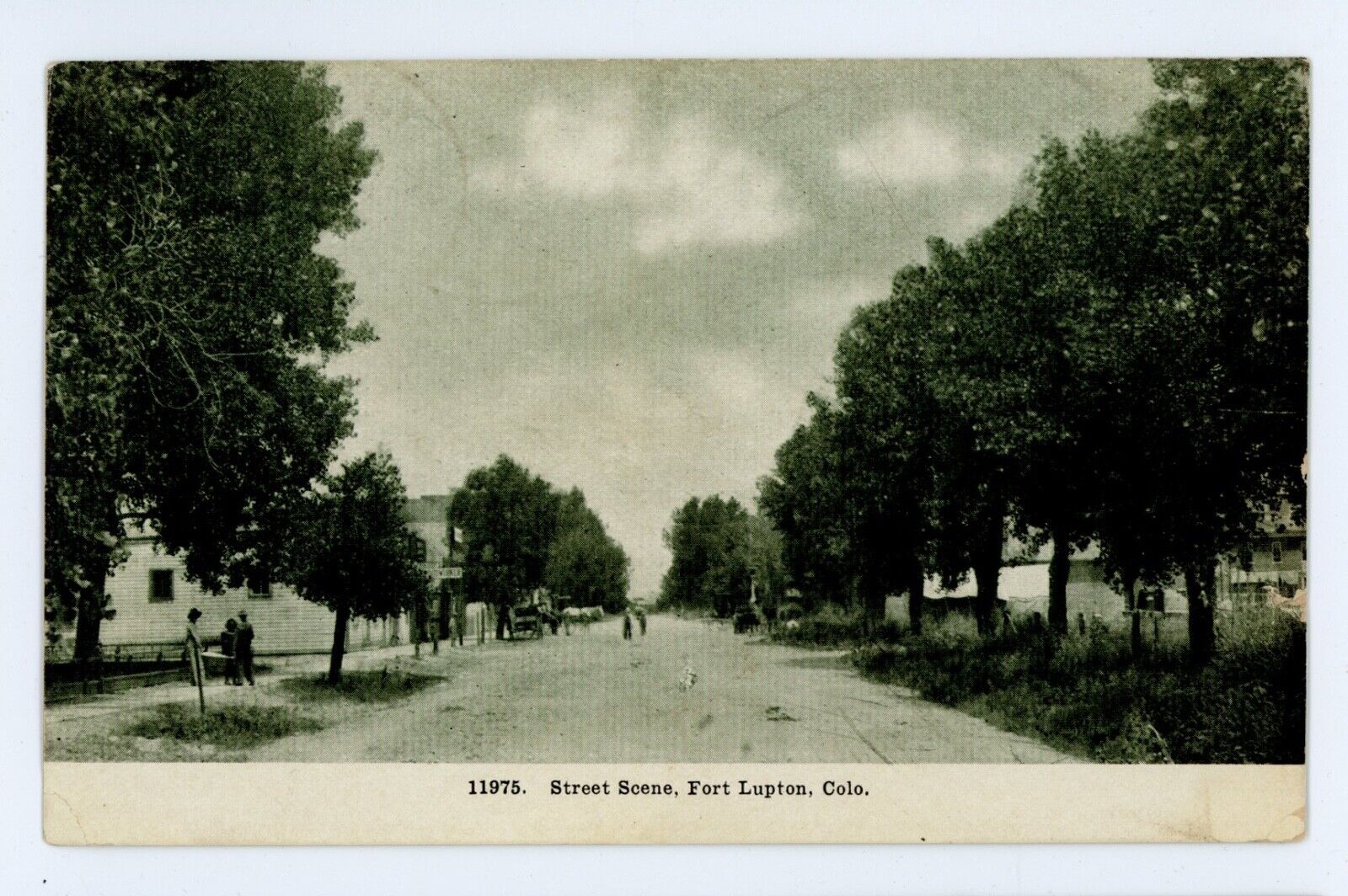CO, Fort Lupton. STREET SCENE. Early Printed Postcard