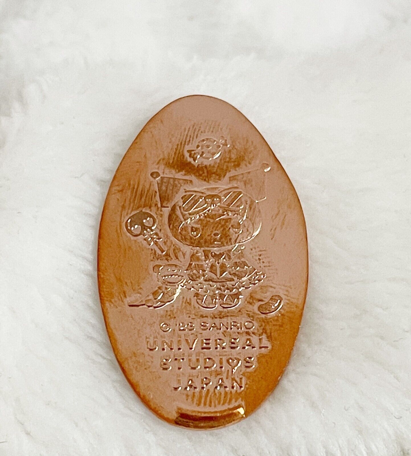Universal Studios Osaka Japan, Sanrio Kuromi Pressed Souvenir Penny, One Sided