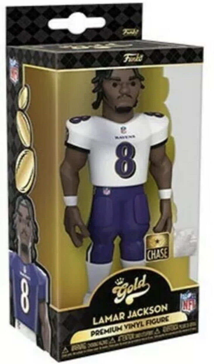 FUNKO GOLD 5 NFL: Baltimore Ravens- Lamar Jackson Chase Brand New Mint