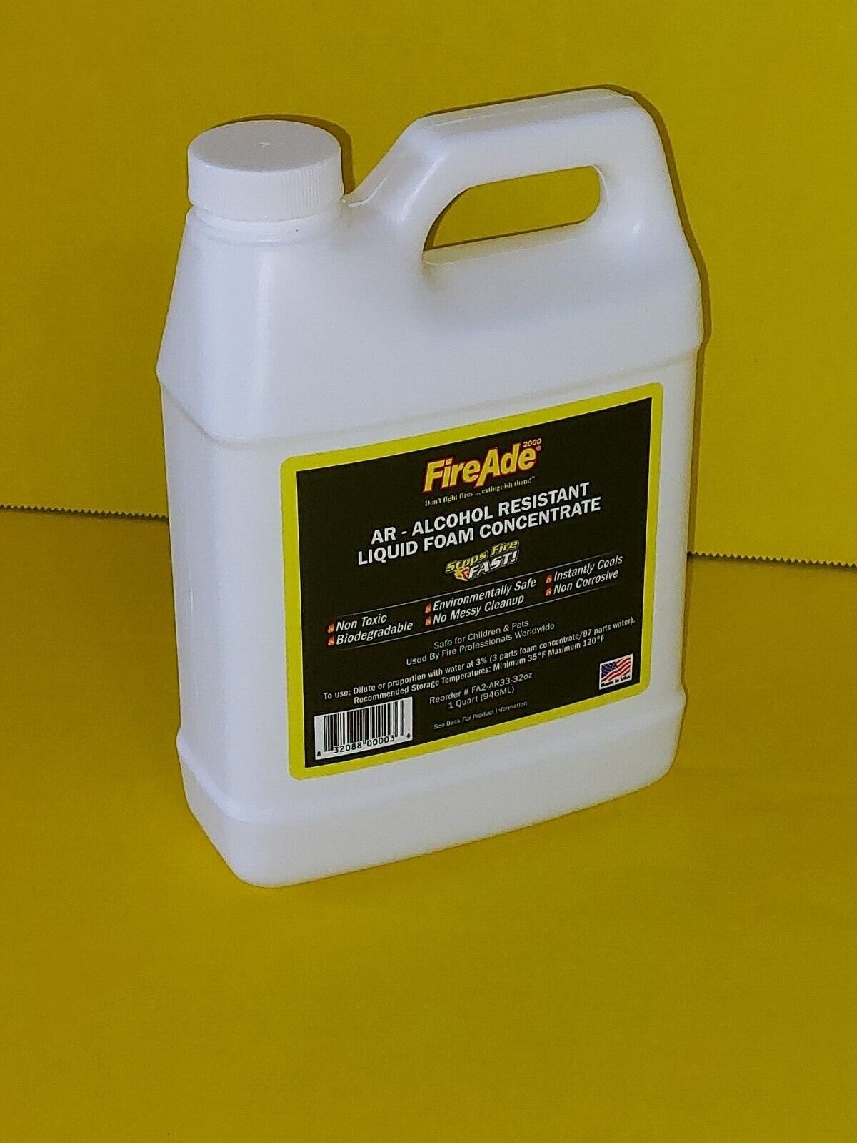FireAde  Solution 1 Quart AR - Alcohol Resistant Liquid Foam Concentrate