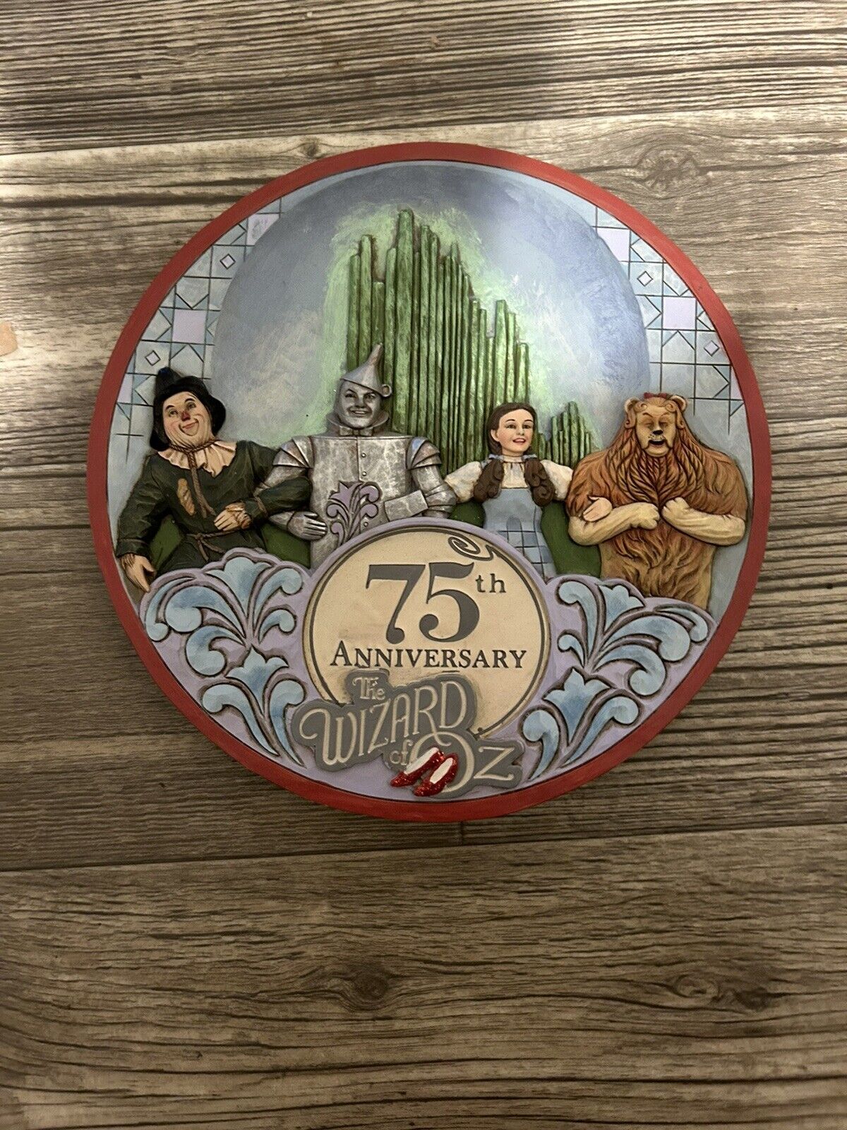 Wizard Of Oz 75th Anniversary 8x8 Jim Shore Enesco Plate