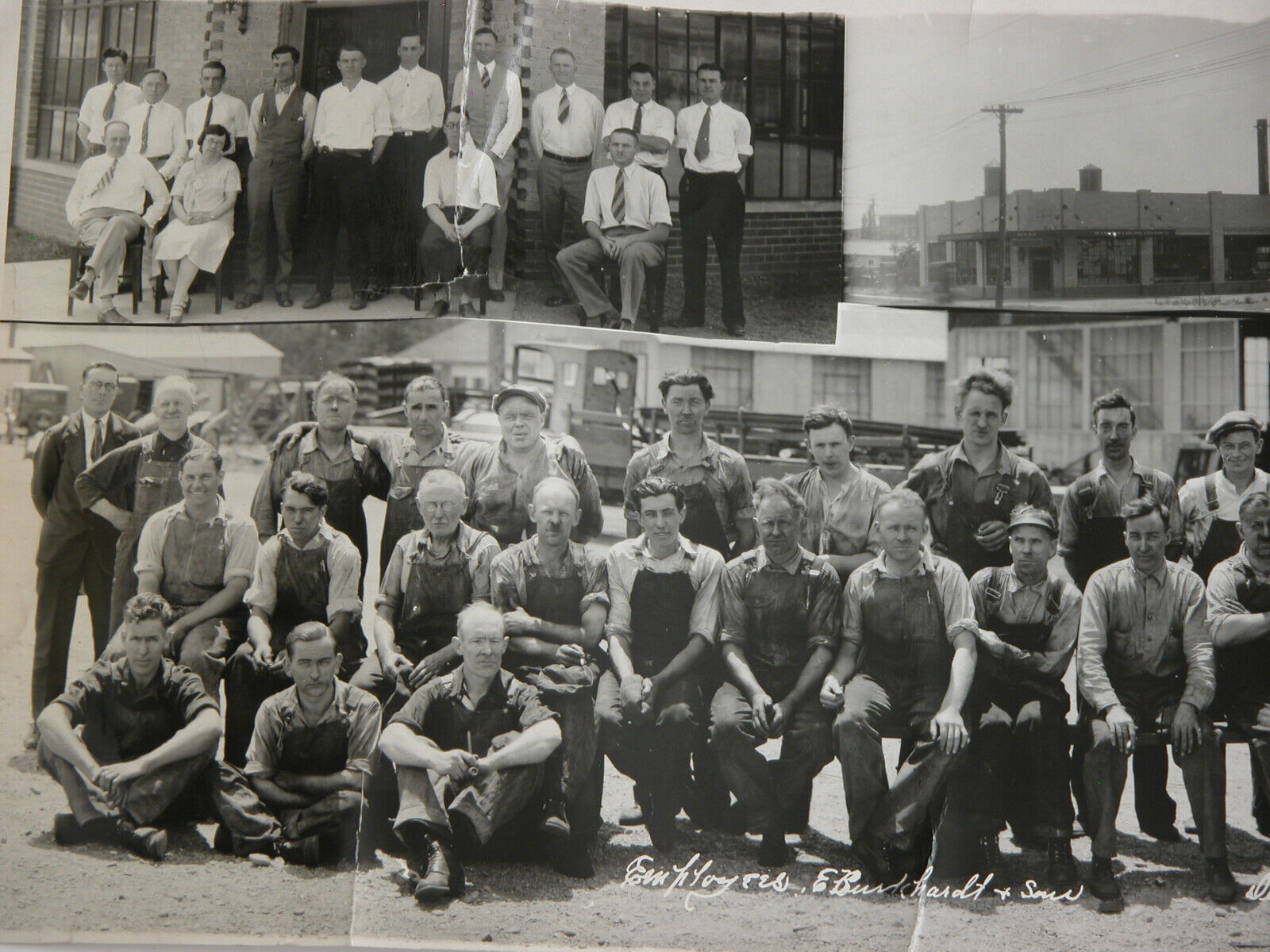Vtg THE E. BURKHARDT & SONS STEEL & IRON WORKS 1920s Photograph Denver CO