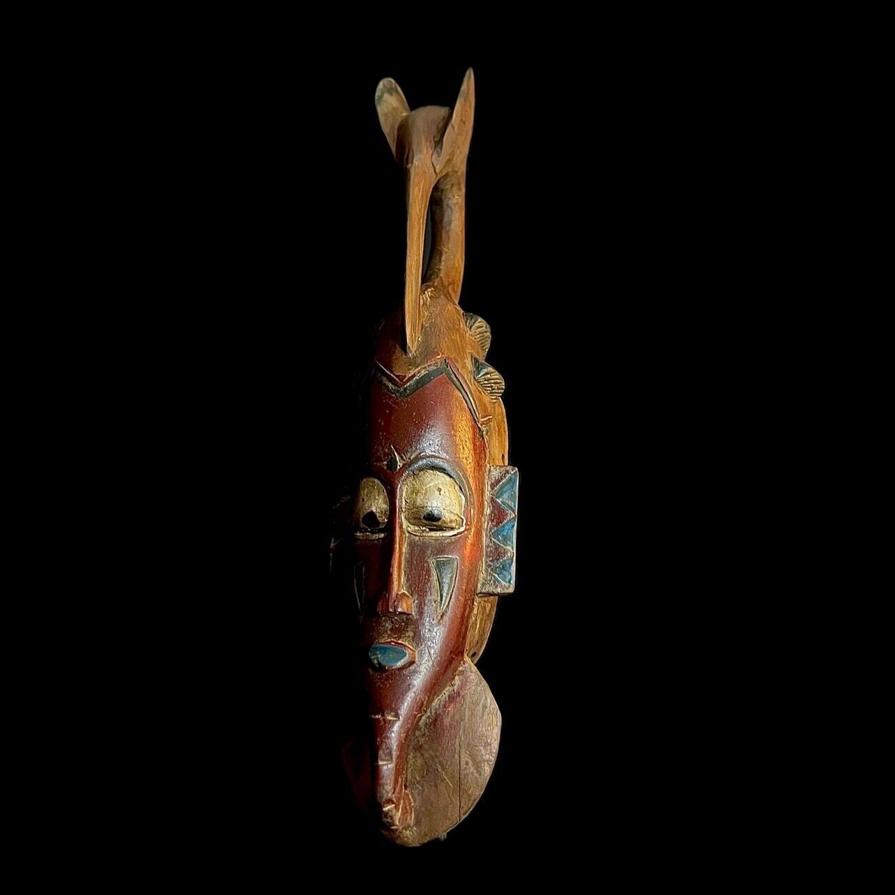African Hand Carved Décor carved wooden mask Hanging Dan Mask Deangle-9940