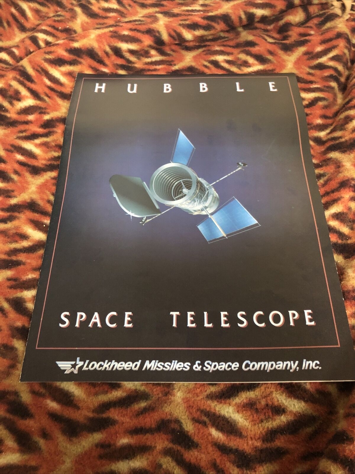 Hubble Telescope Lockheed Company Informational Oversized Brochure
