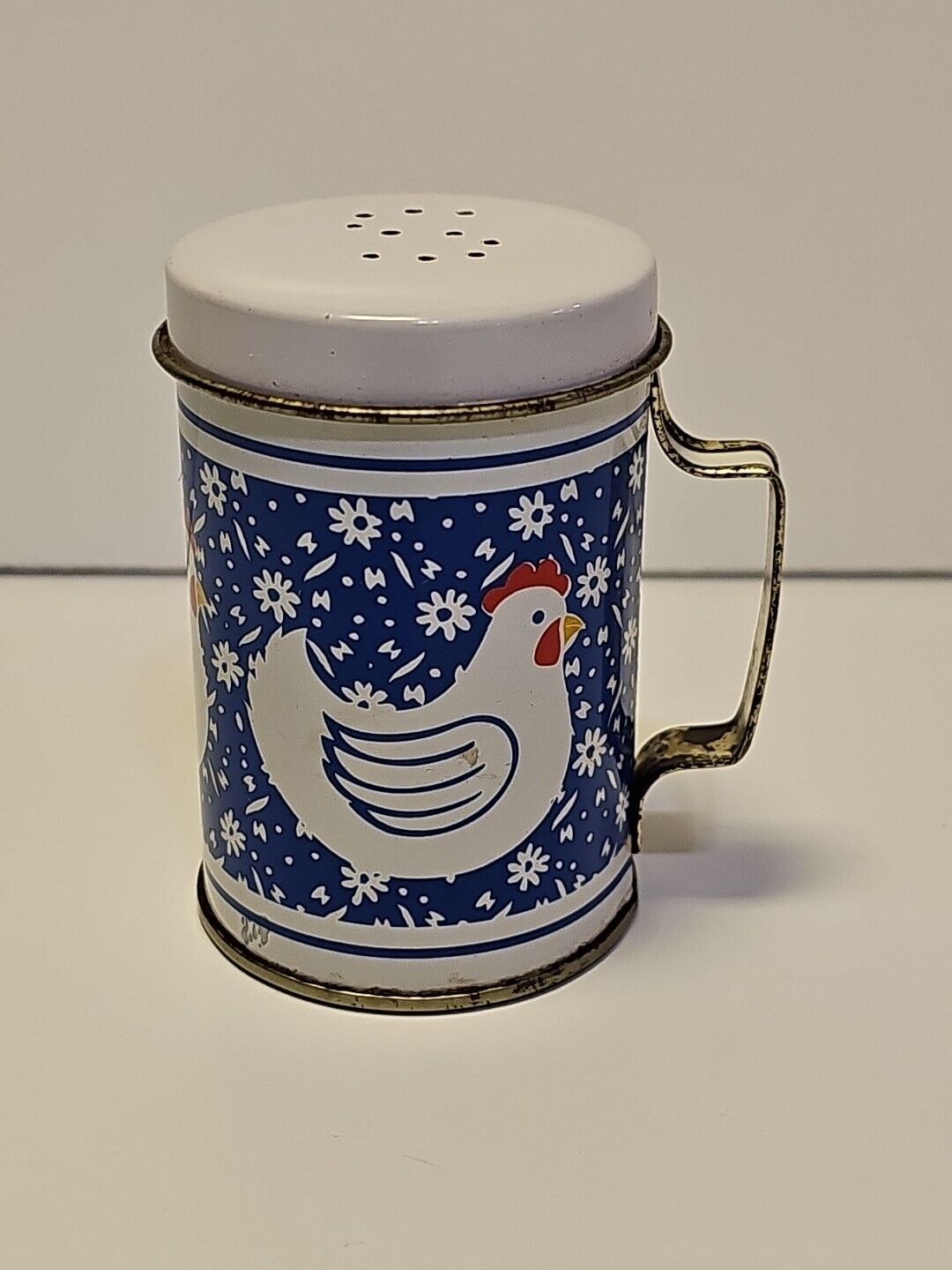 Vintage Metal Single Salt Shaker - Chicken/Rooster 