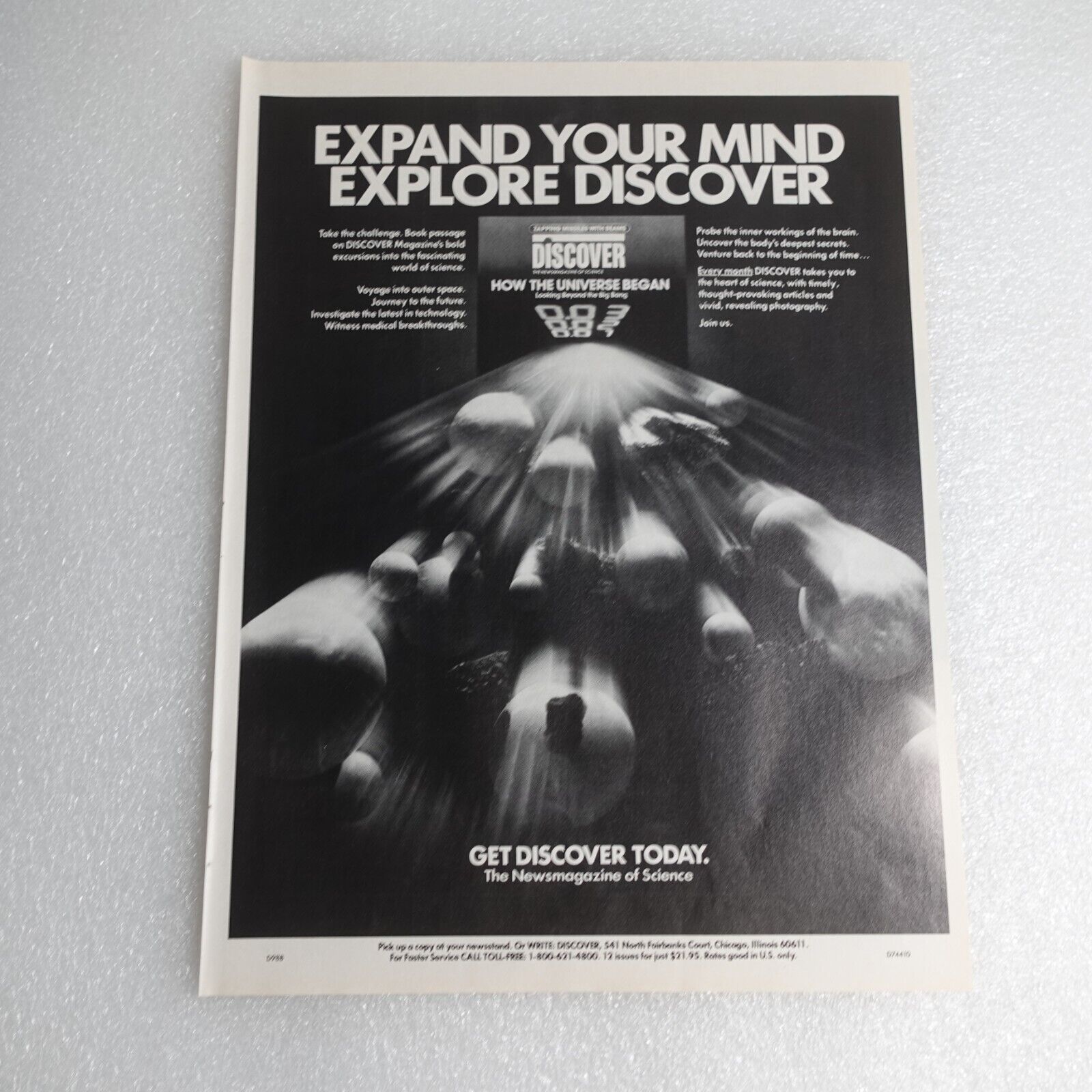 Vintage Print Ad Discover News Magazine Sports Illustrated Aug 6, 1984