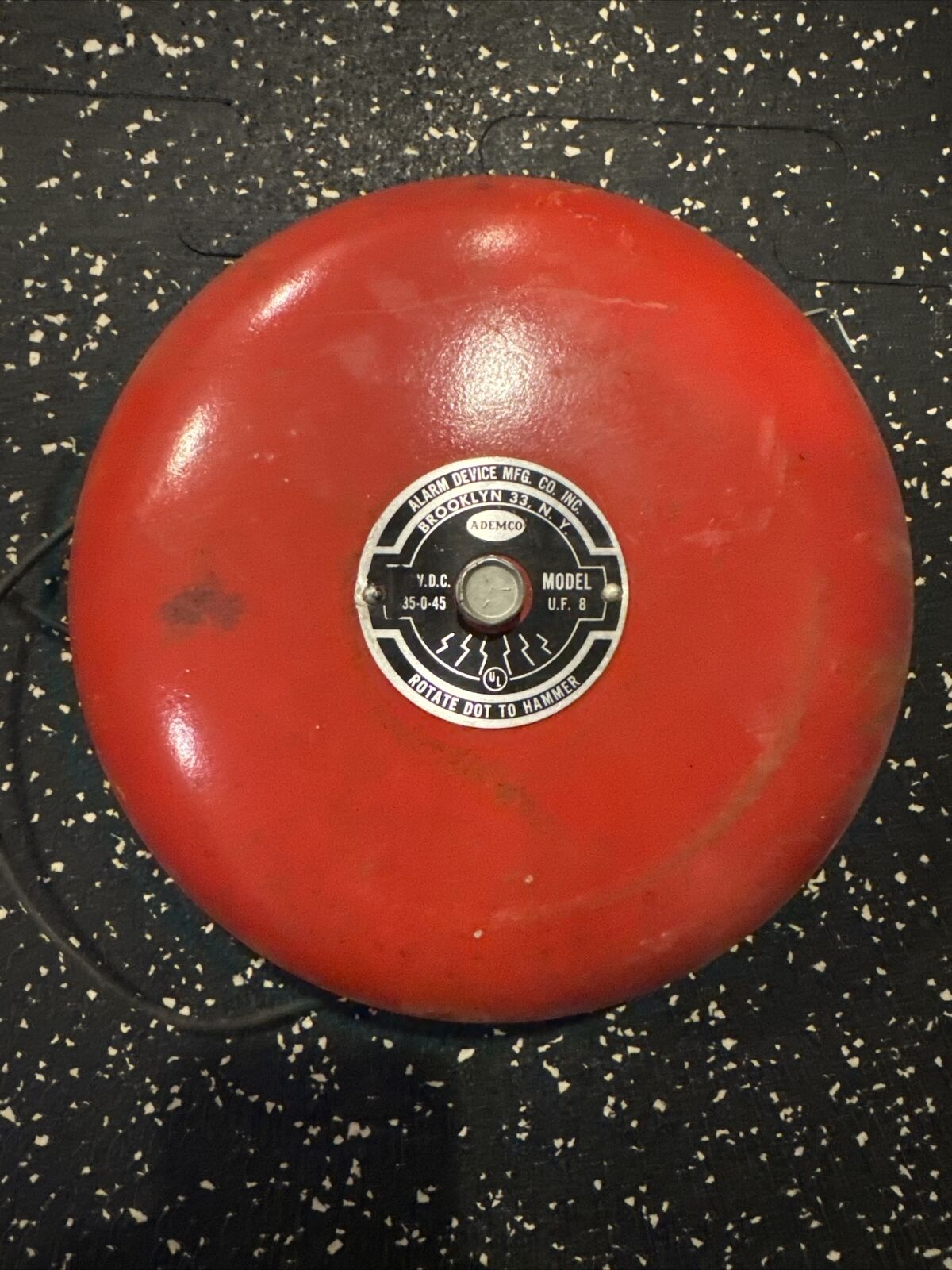 Cool Vintage RED BELL Alarm BROOKLYN 33, NY ADEMCO UF-8