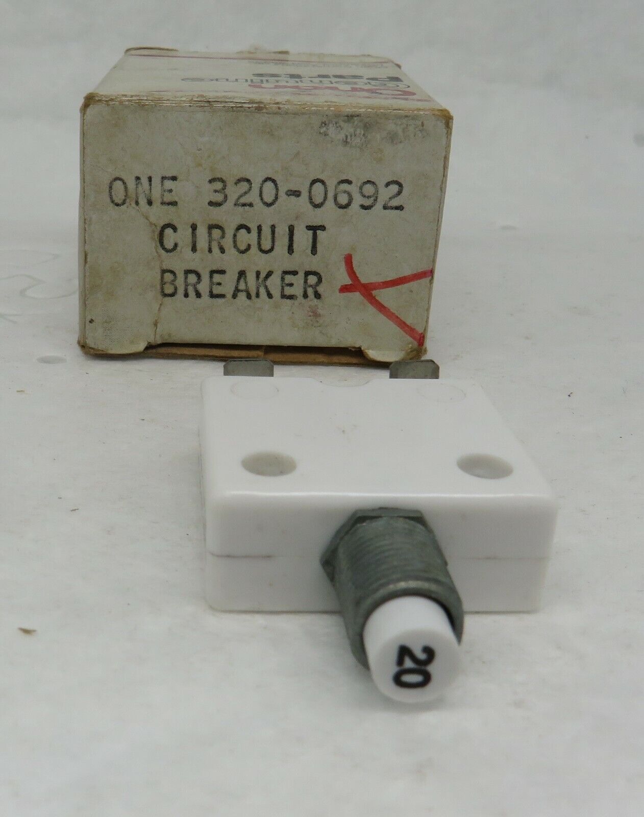 Onan 320-0692 Circuit Breaker 20 Amp, 2 Pole for BGA Genset 4.0&5.0 RV Electric