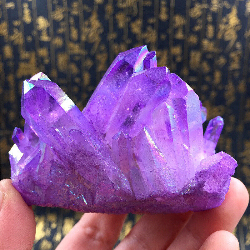 Amethyst Purple Natural Crystal Quartz Cluster Gem Stone Healing Specimen
