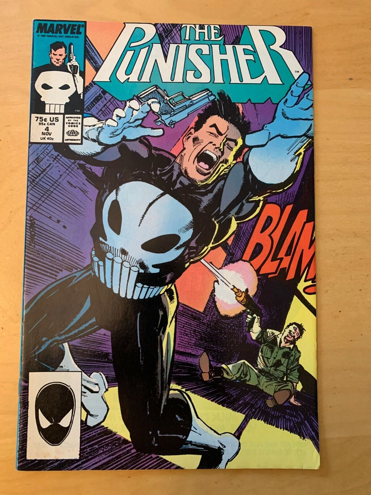 PUNISHER 4, SEE PICS FOR GRADE,  1ST PRINT, 1ST APP MICROCHIP