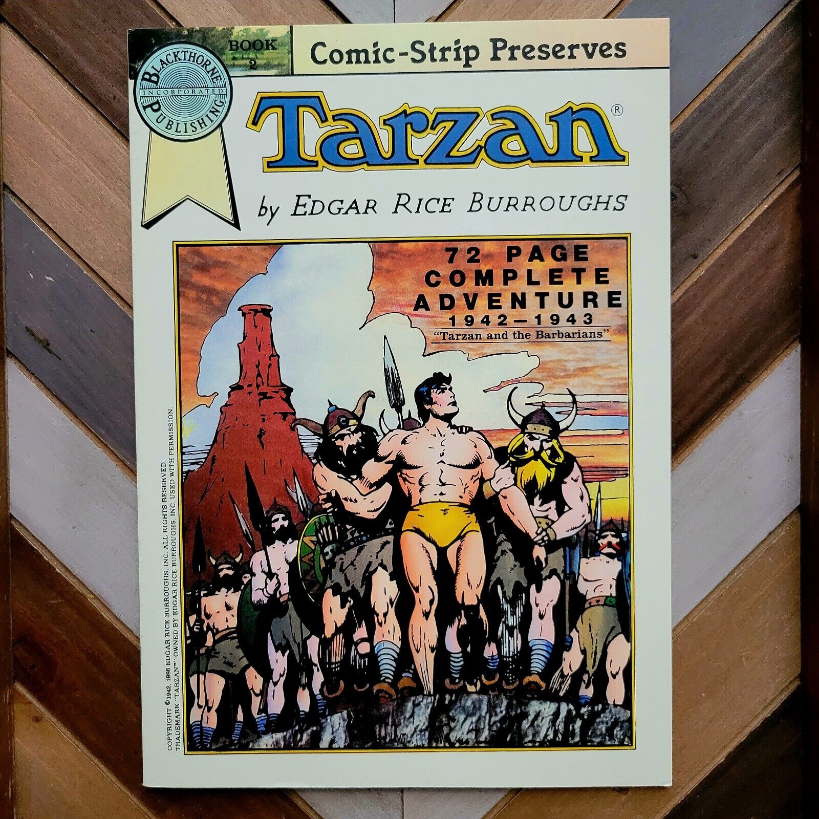 TARZAN #2 NM- (1986 BLACKTHORN) 1st Print | Comic Strip Preserves E.R. Burroughs