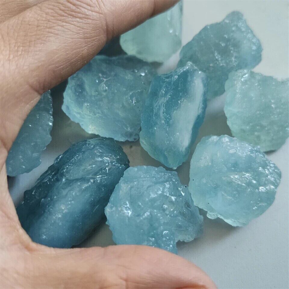 Aquamarine Crystal Rough Natural Healing Stone Reiki Meditation Aquamarine Raw
