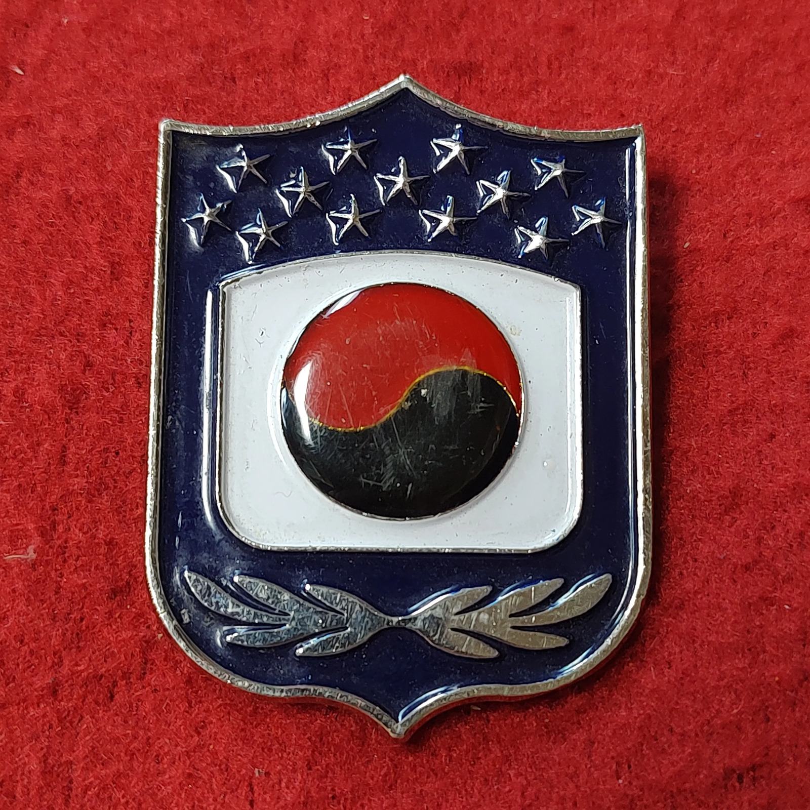RARE Vintage ROK US CFC Insignia US Korea Army Military Order Badge Pin (19CR68)