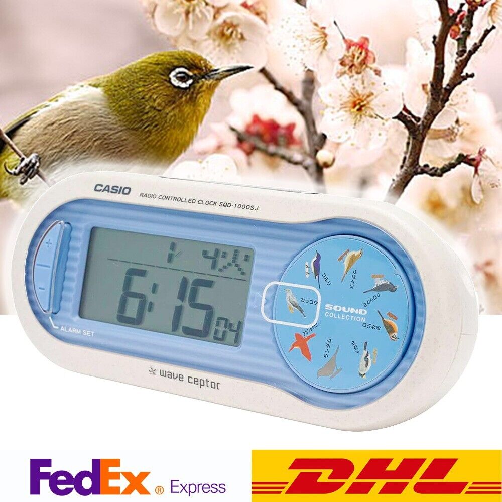 Casio Alarm Clock Bird Sound Radio Clock Birdsong Birdsong Rare Japan / NEW