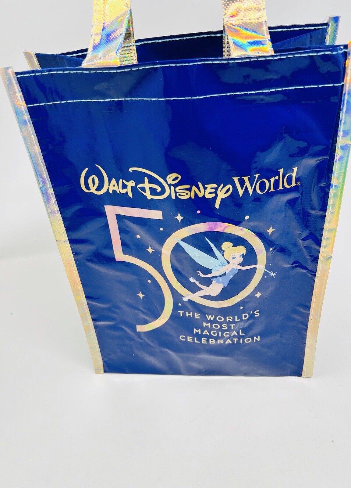 WDW 50th Anniversary Small Reusable Shopping Bag Tinker Bell Walt Disney World