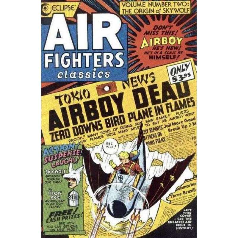 Air Fighters Classics #2 in Near Mint minus condition. Eclipse comics [l`