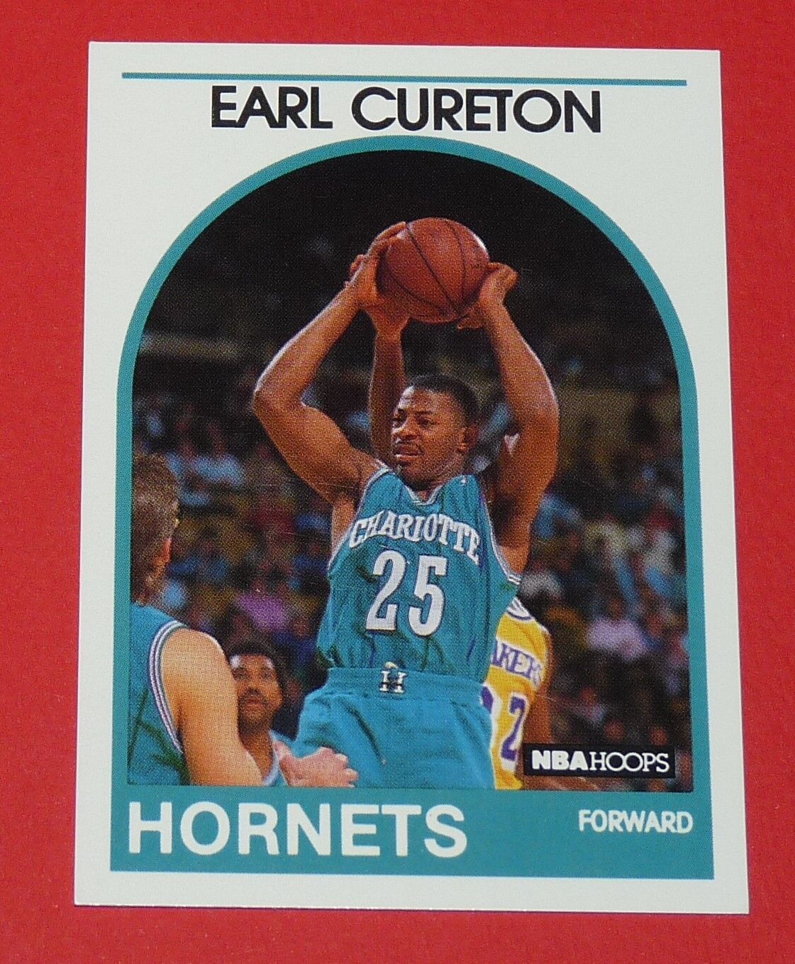 #112 EARL CURETON CHARLOTTE HORNETS 1989 NBA HOOPS BASKETBALL CARD
