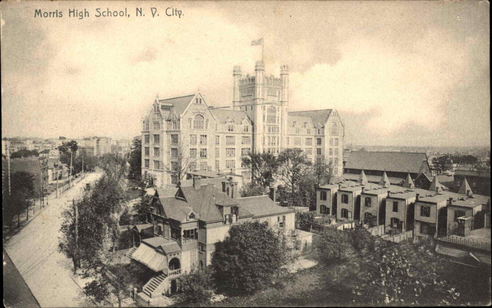 New York City Morris High School 1905 Rotograph A100a c1910 Postcard