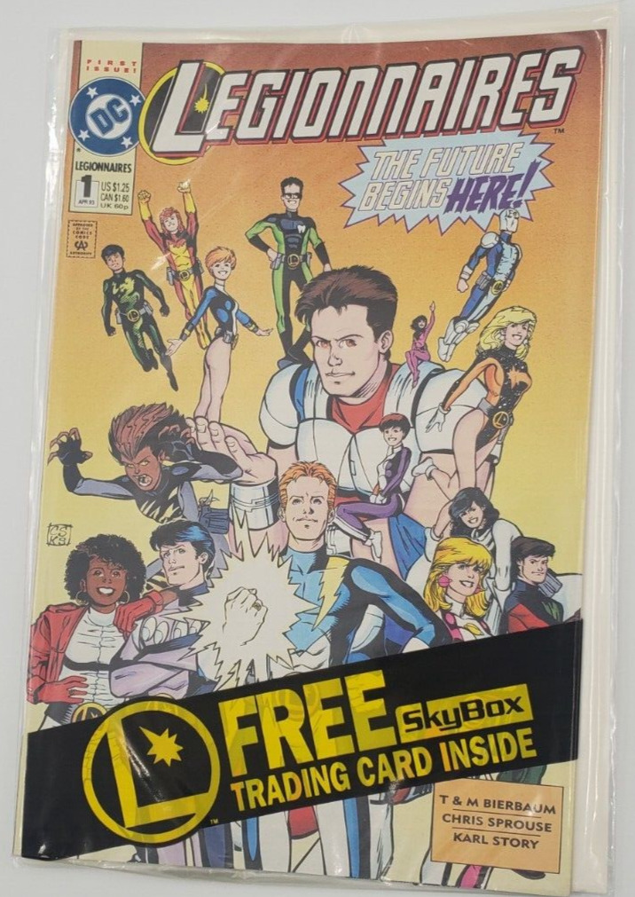 Legionnaires #1 Polybagged W/Trading Card (1993 DC COMICS)