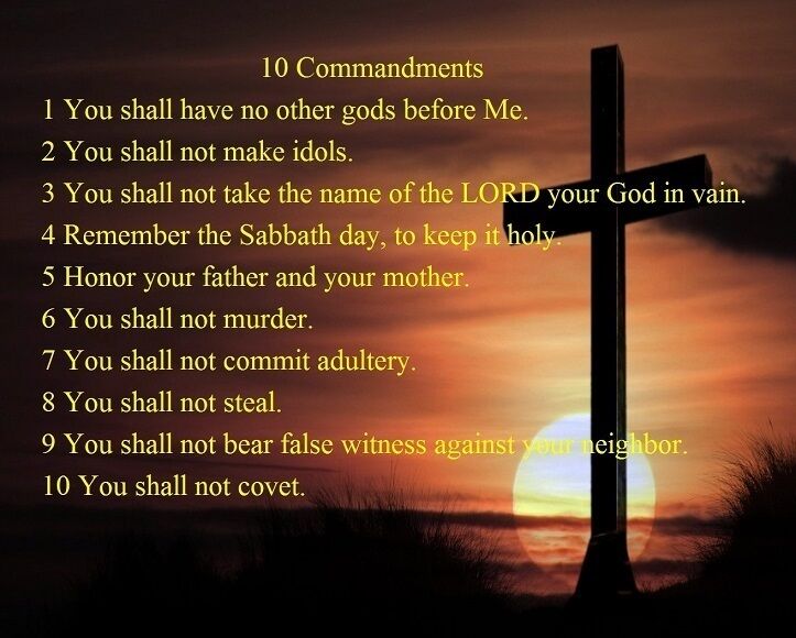 The Lord Jesus God's 10 Commandments Art Print 8