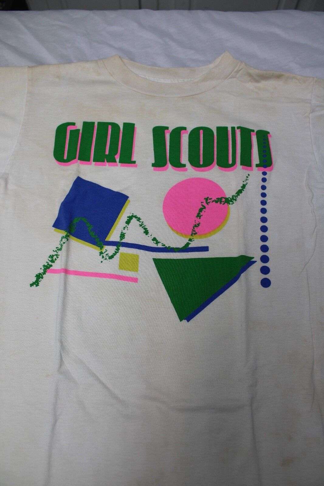 Late 80\'s/early 90\'s Girl Scout/Brownies Shirts. 4 Total. 2 W/GS Label