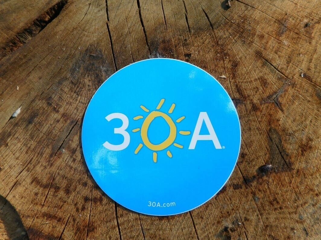 30A 30 A 'LIFE SHINES' Bumper Car Sticker Seaside Rosemary Alys Beach Florida 