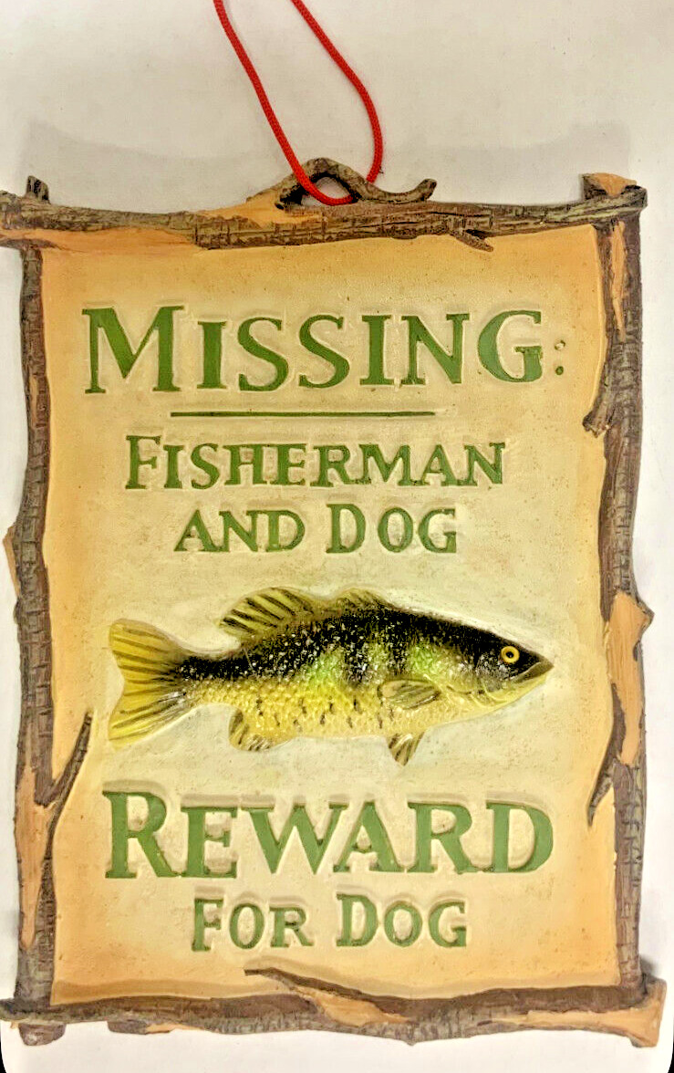 Fisherman Christmas Ornament -  Fisherman and Dog Reward For Dog Ornament
