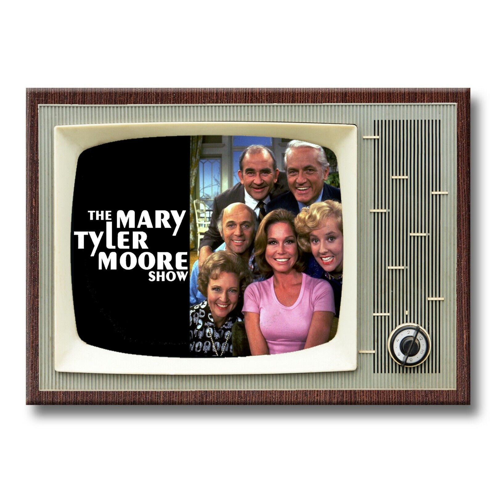 The MARY TYLER MOORE SHOW Classic TV 3.5 inches x 2.5 inches Steel FRIDGE MAGNET