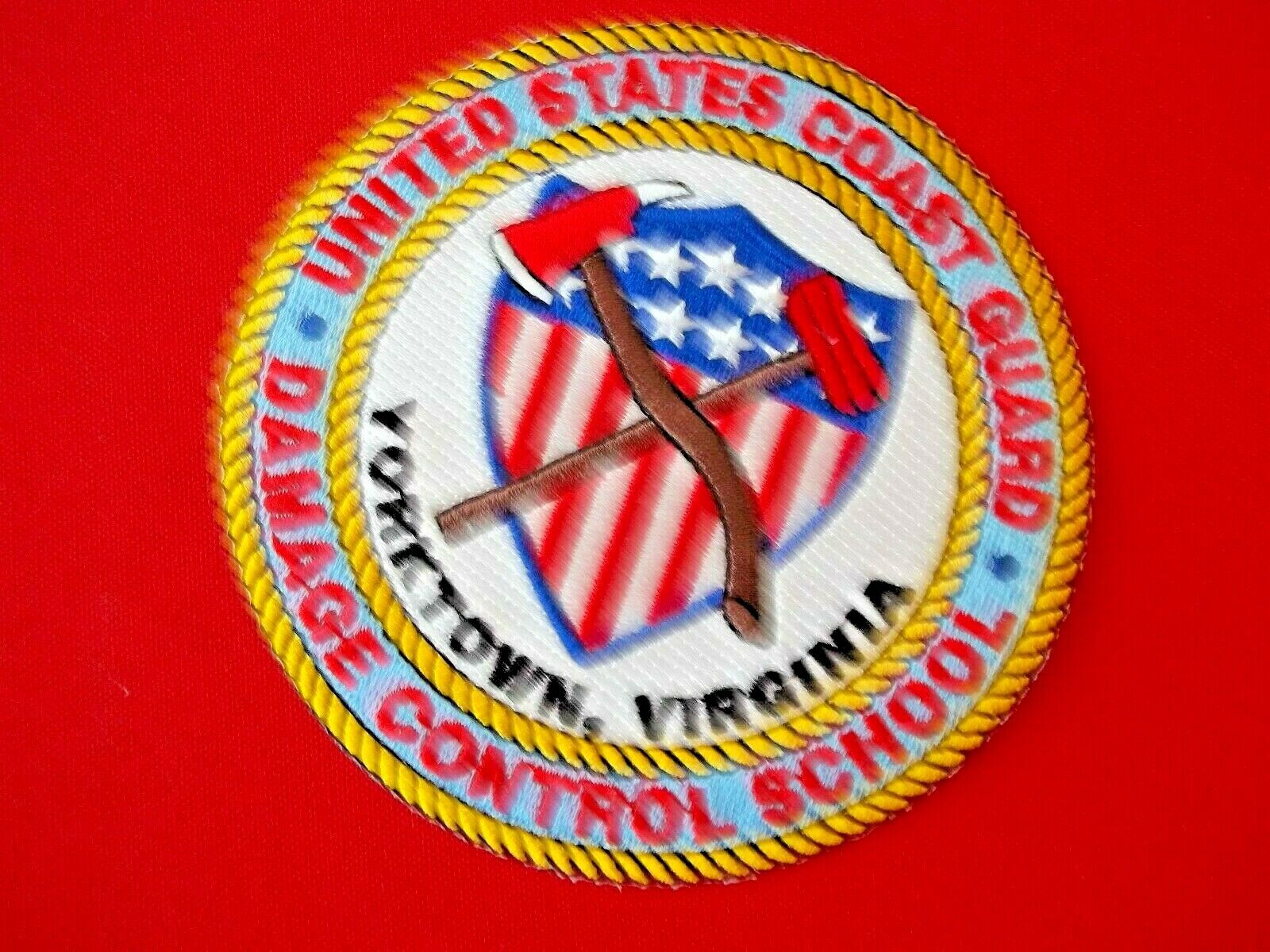 United States Coast Guard USCG patch Yorktown VA Damage Control School #1008