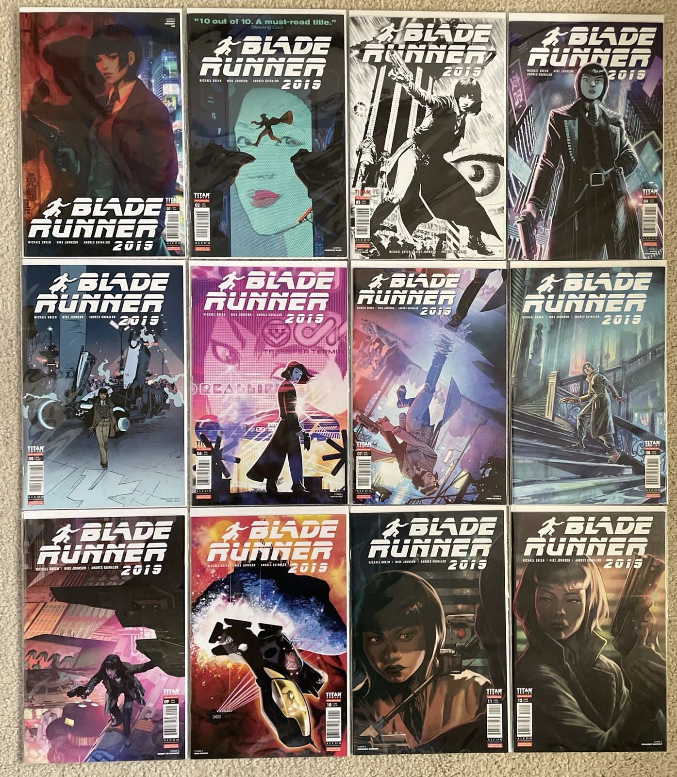 Blade Runner 2019 #1-12 Complete Full Series Set 2019 Titan Comics Lot