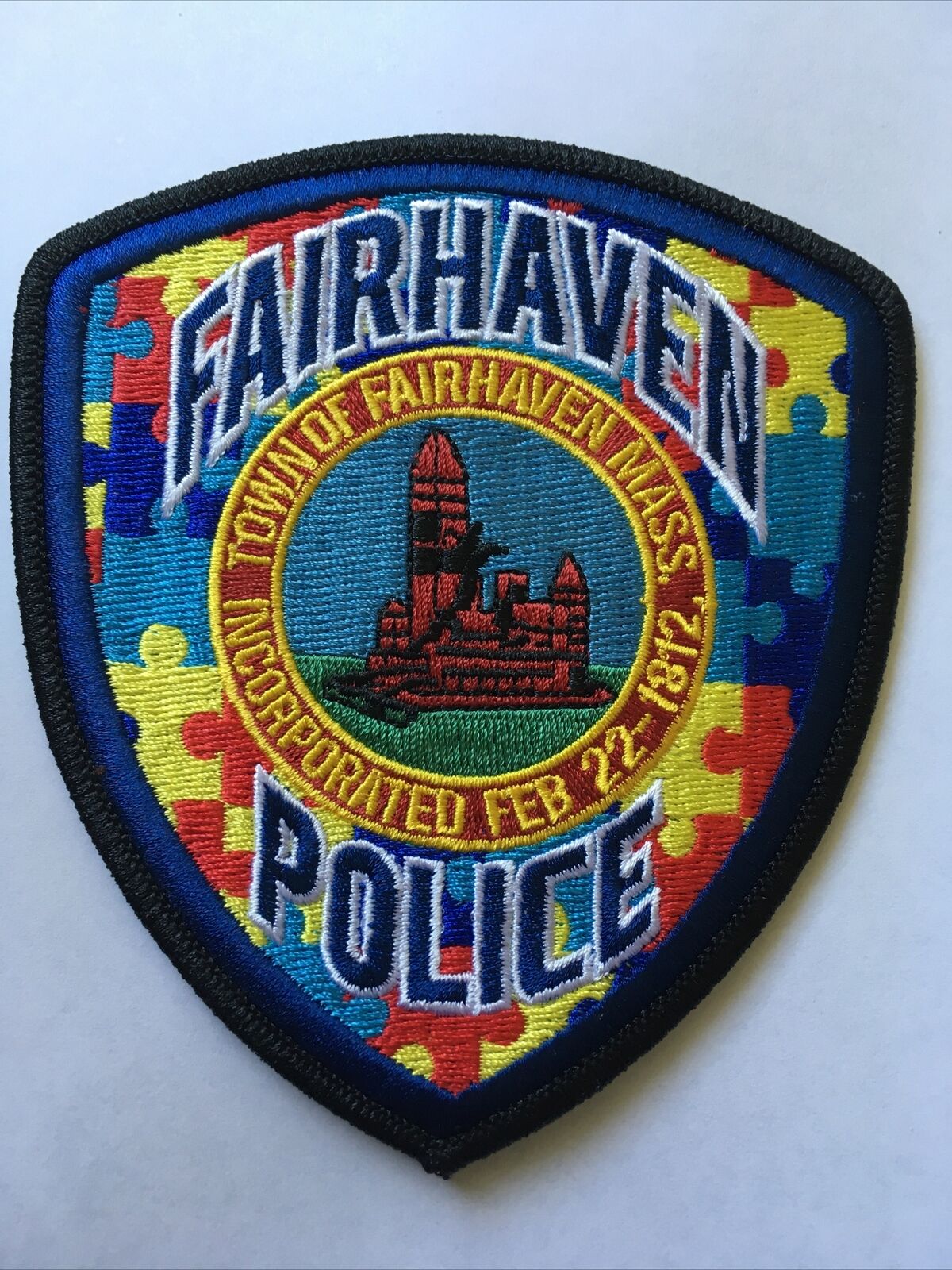 Fairhaven MA Police Autism Awareness Patch