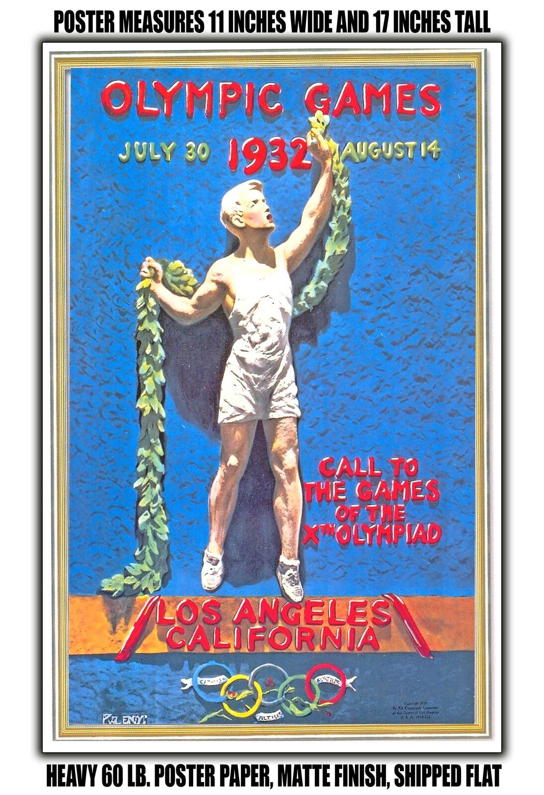 11x17 POSTER - 1932 Olympic Games Los Angeles California