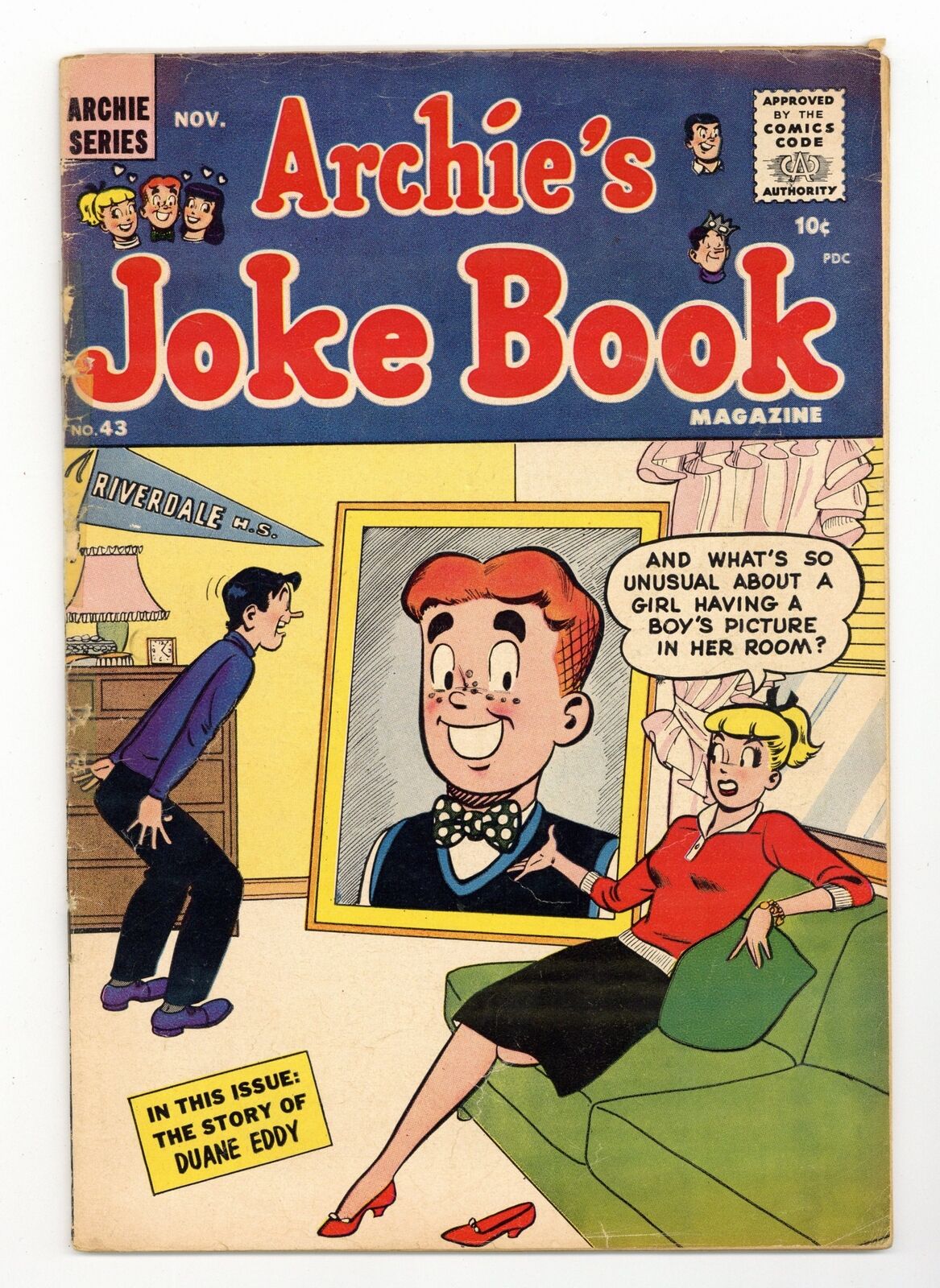 Archie\'s Joke Book #43 GD+ 2.5 1959