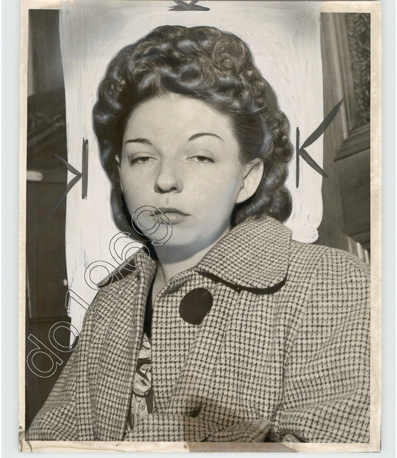MUGSHOT Of Woman MURDERER Mary Austin COP KILLER Crime 1952 Press Photo