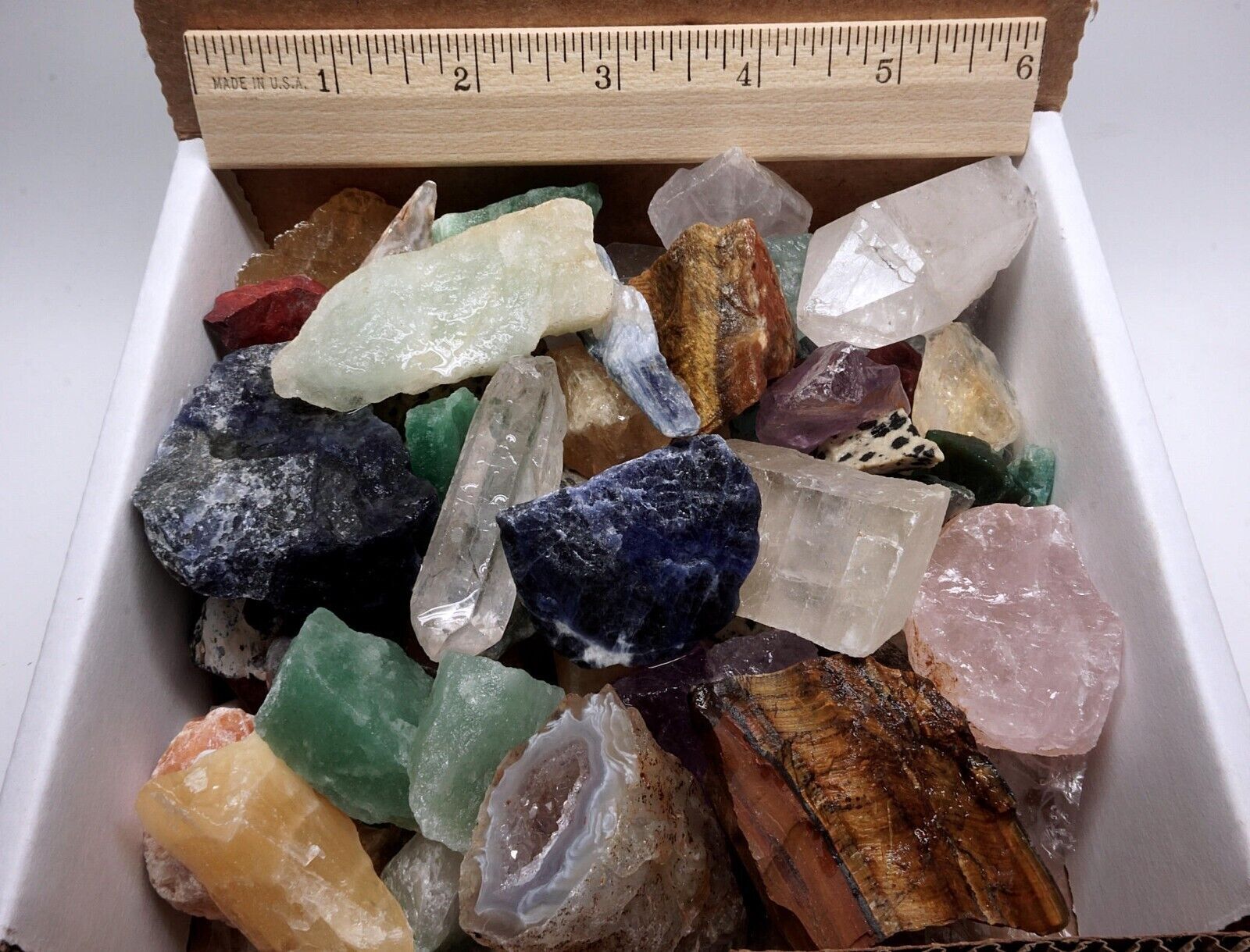 Crafters Collection 2 Lbs Natural Crystals Mineral Specimens Mixed Gemstones