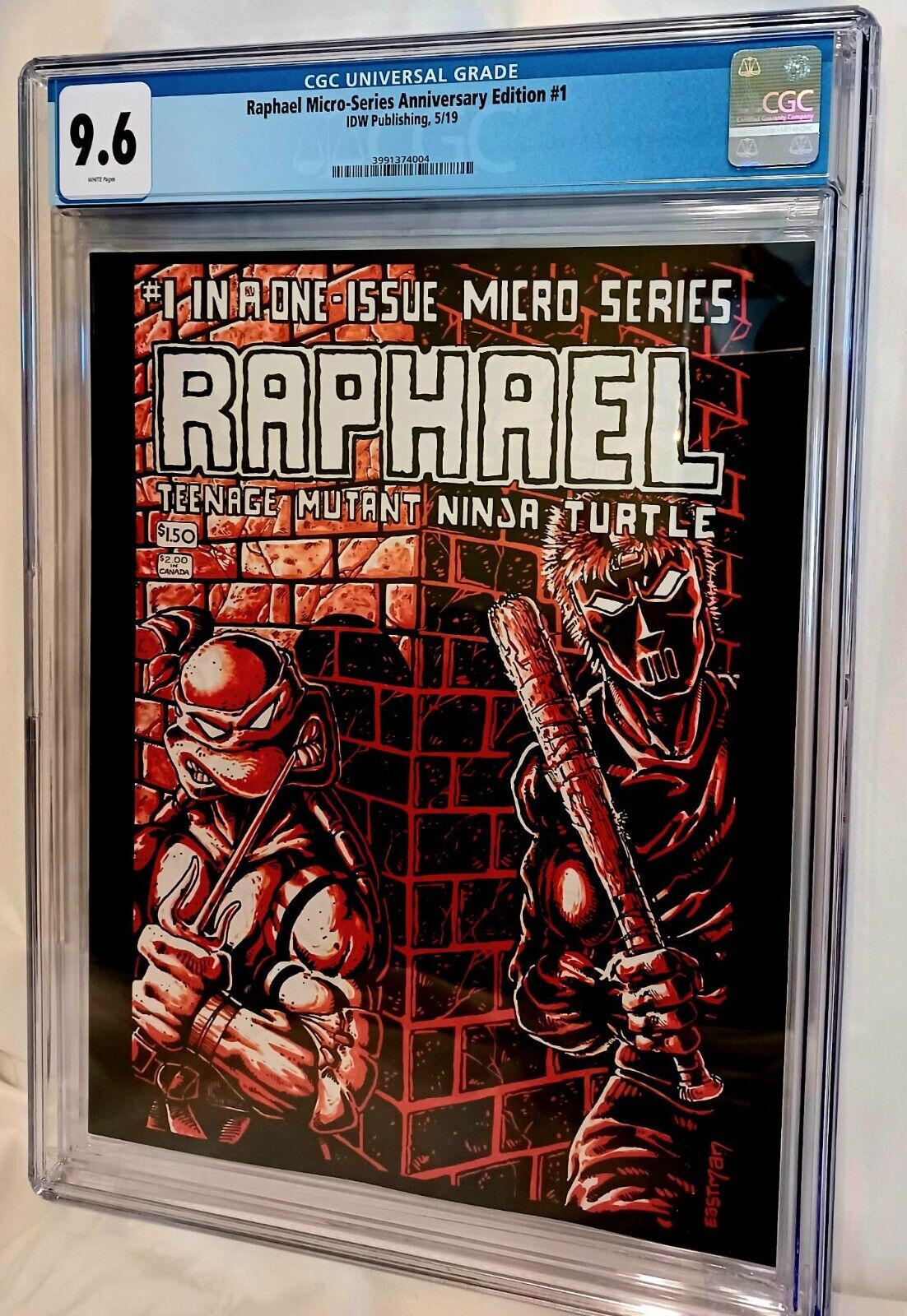 Teenage Mutant Ninja Turtles Raphael Micro-Series #1 Anniversary Edition CGC 9.6