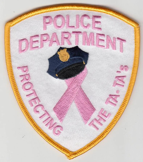 Breast Cancer Awareness Police Protecting Ta-Ta\'s Pink Patch (4\