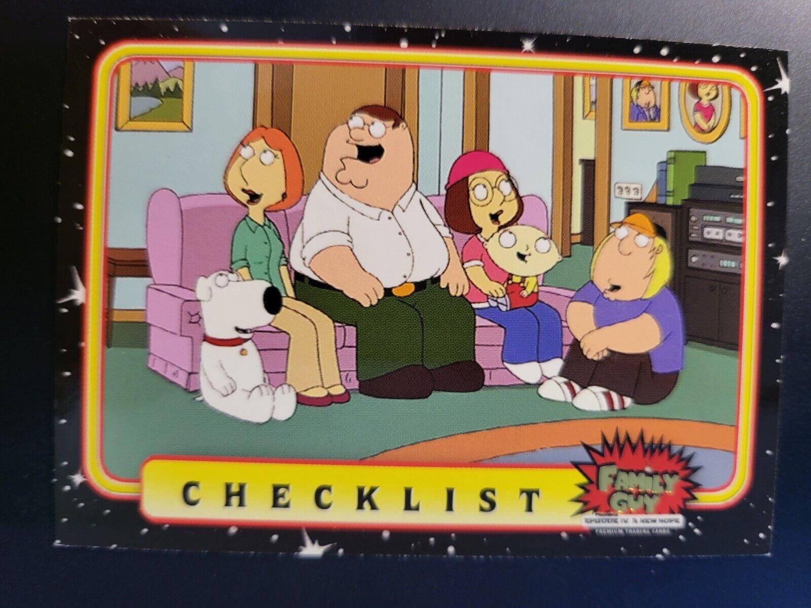 2008 Inkworks Family Guy: Star Wars: Episode IV A New Hope Checklist Card #50
