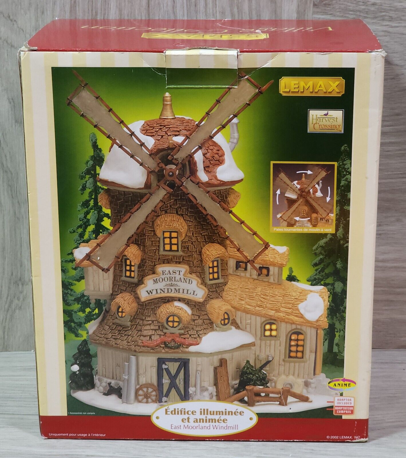 Lemax Harvest Crossing Porcelain East Moorland Windmill No Powercord 