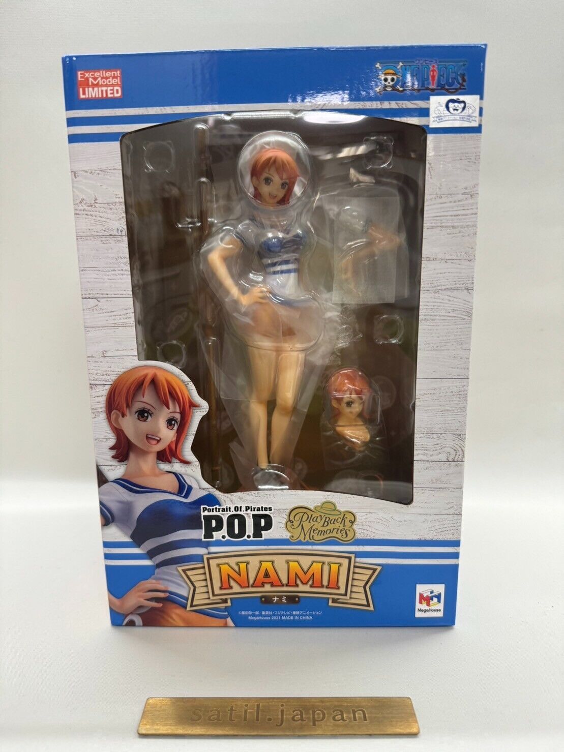 [USED] MegaHouse One Piece Portrait.Of.Pirates Nami Playback Memories Figure