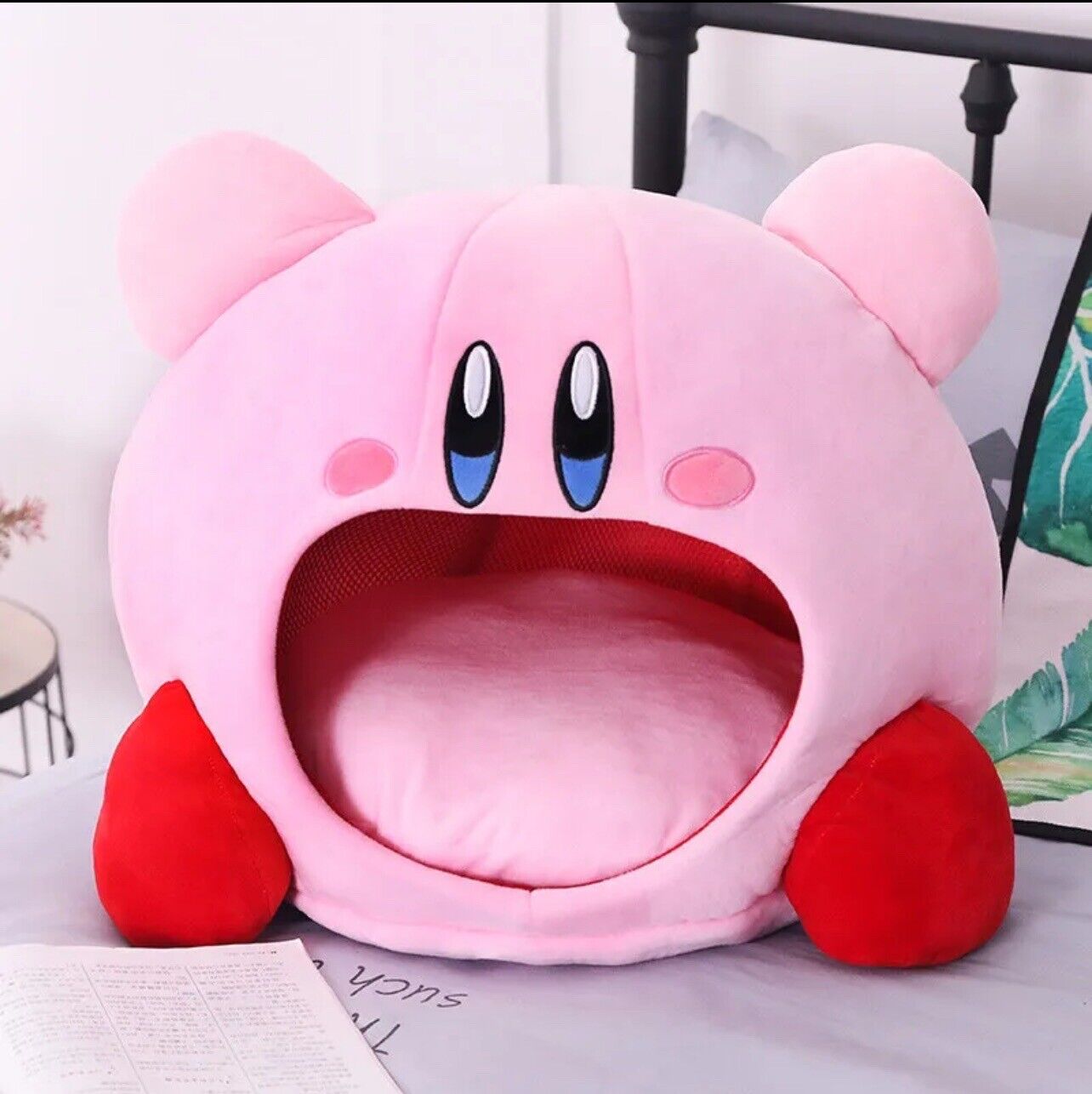 Kirby Plush Nap Sleep Pillow Pet Bed Soft Cosplay Gamer Gift Versatile Kawaii