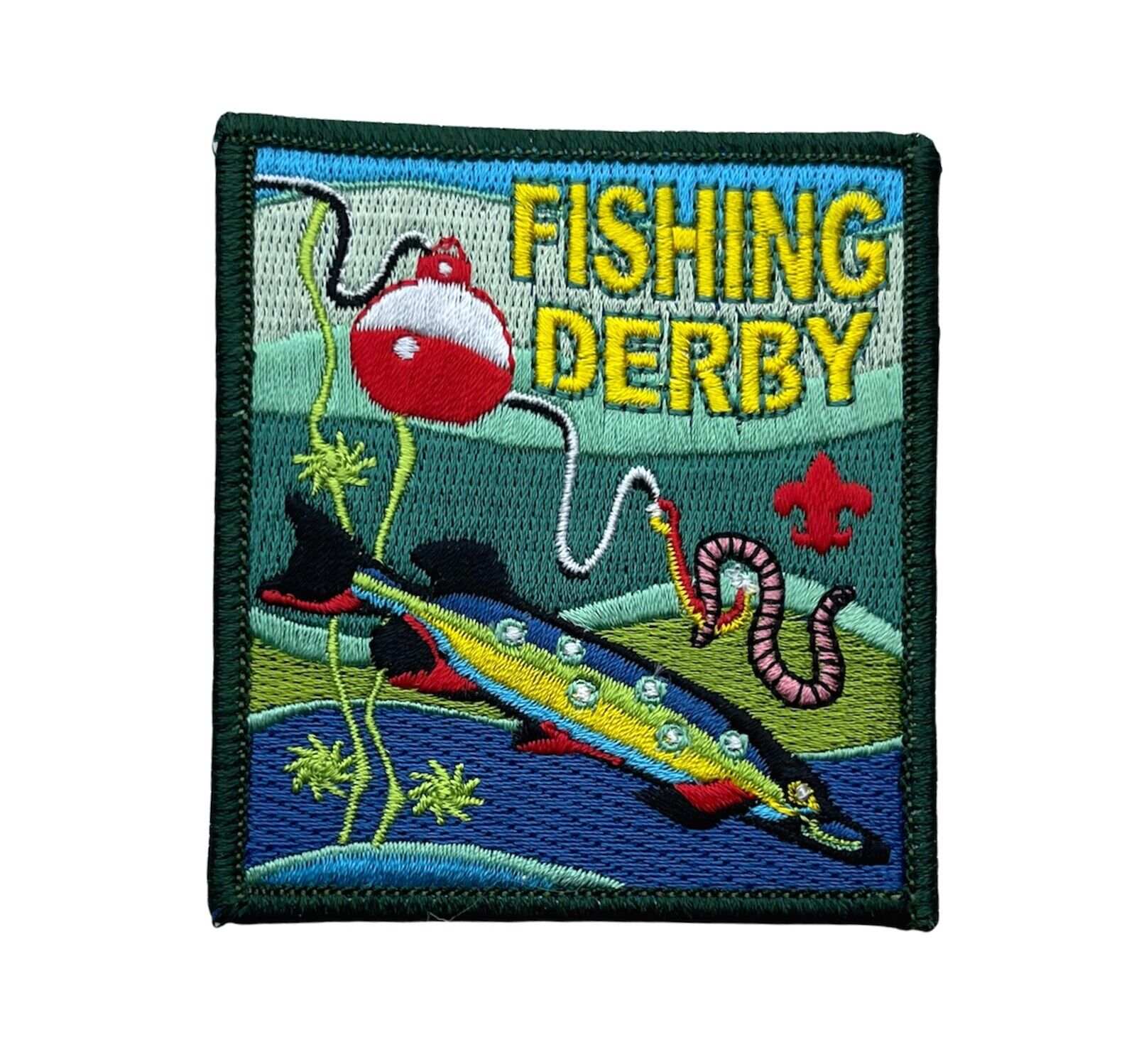 BSA Licensed Fishing Derby 3 Inch Patch AV0036 F6D3H