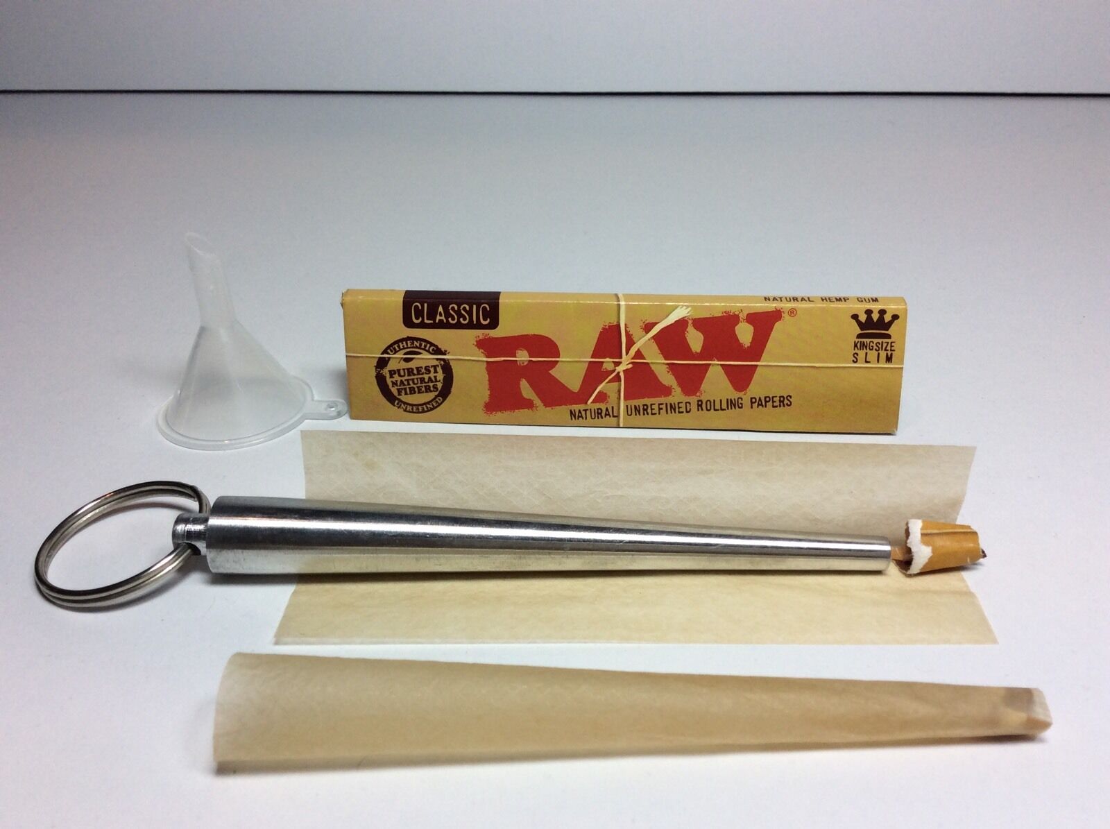 ROLL YOUR OWN CONE MAKER ROLLING GUIDE ROLLER TOOL FUNNEL RAW KING SLIM  PAPERS