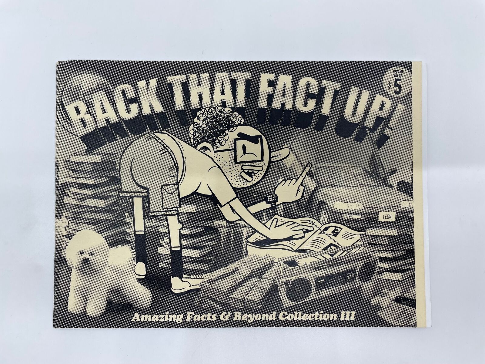 Rare Art Zine Back That Fact Up Amazing Facts & Beyond Collection 3 Leon Comic 