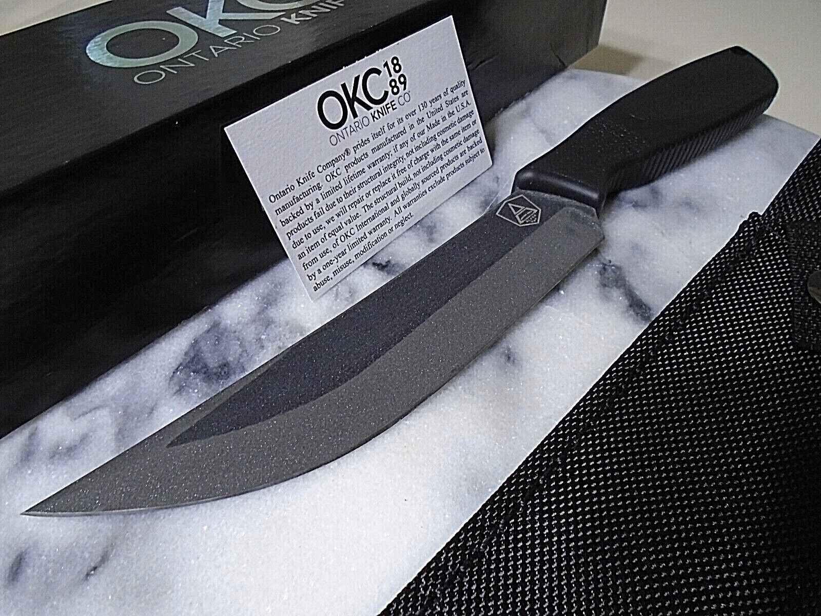 Ontario OKC Spec Plus Alpha Combat Knife Fixed Blade Full Tang 1075CS USA ON9711