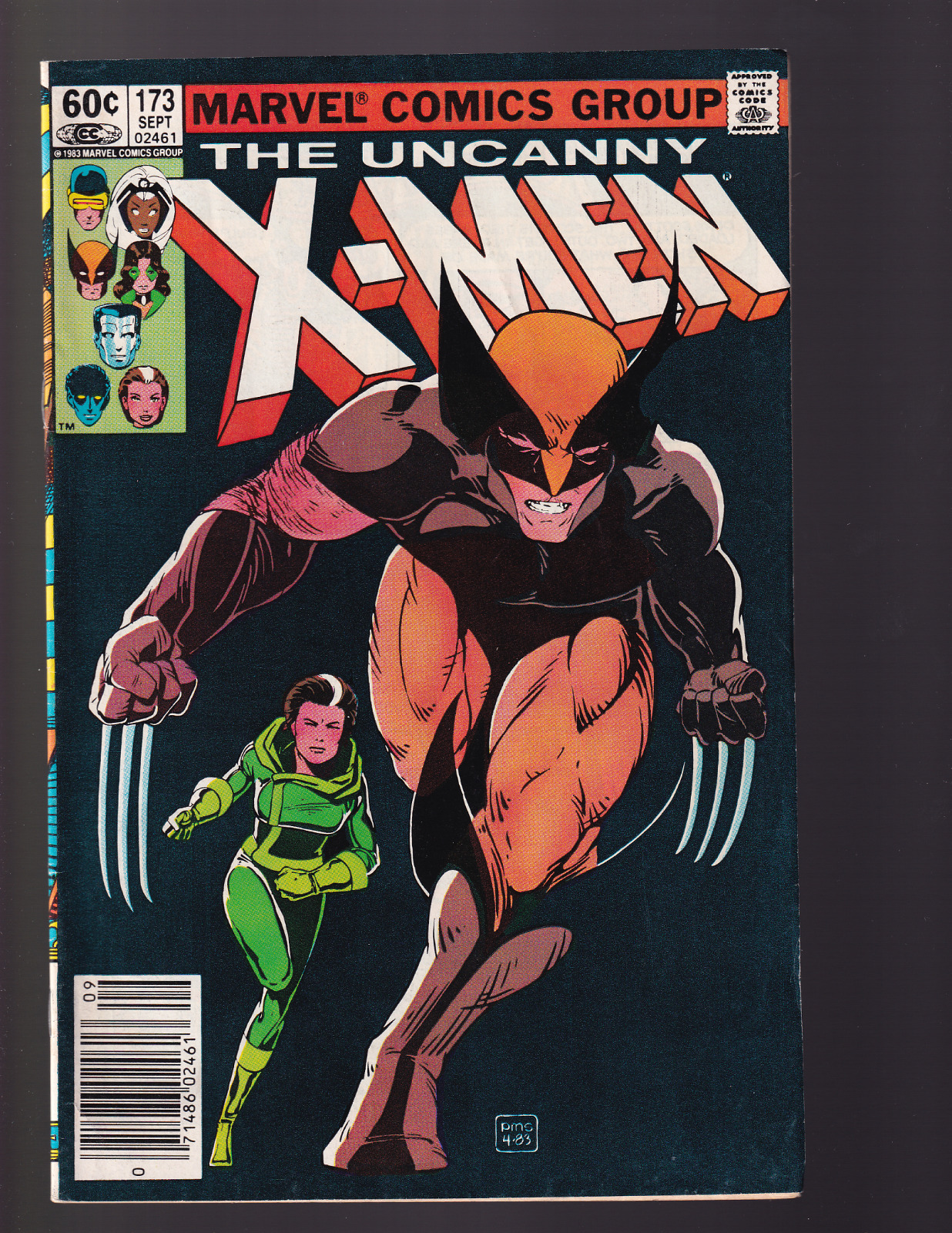 UNCANNY X-MEN #173 (Sept 1983) Wolverine & Rogue NM